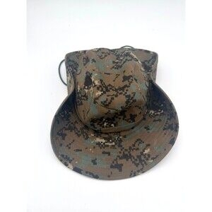 Digital Camo Boonie Hat Mens Size Medium SW Snap Up Sides Sun Fishing Bush Cap M